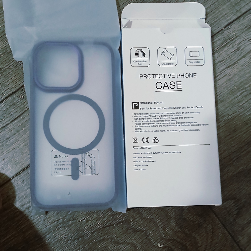 Protective Phone Case with Ring Holder